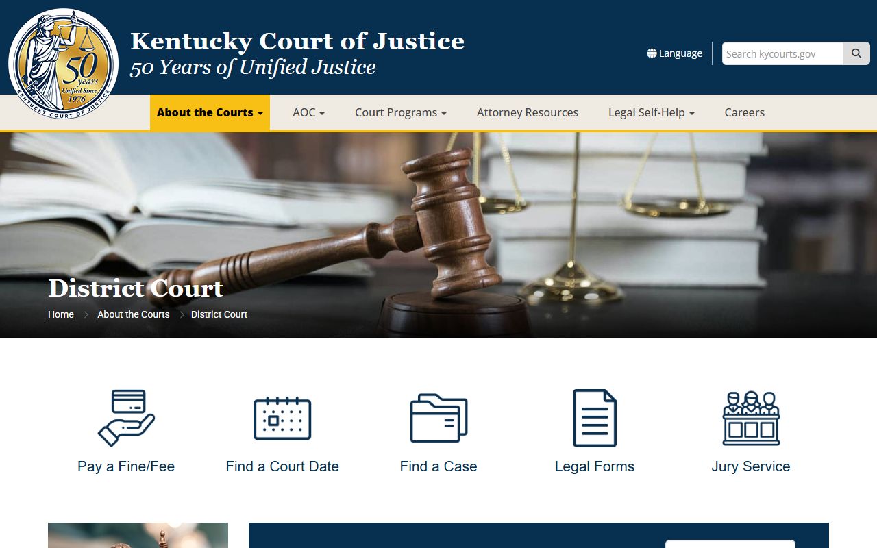 Metcalfe County court dockets District Court jurisdiction