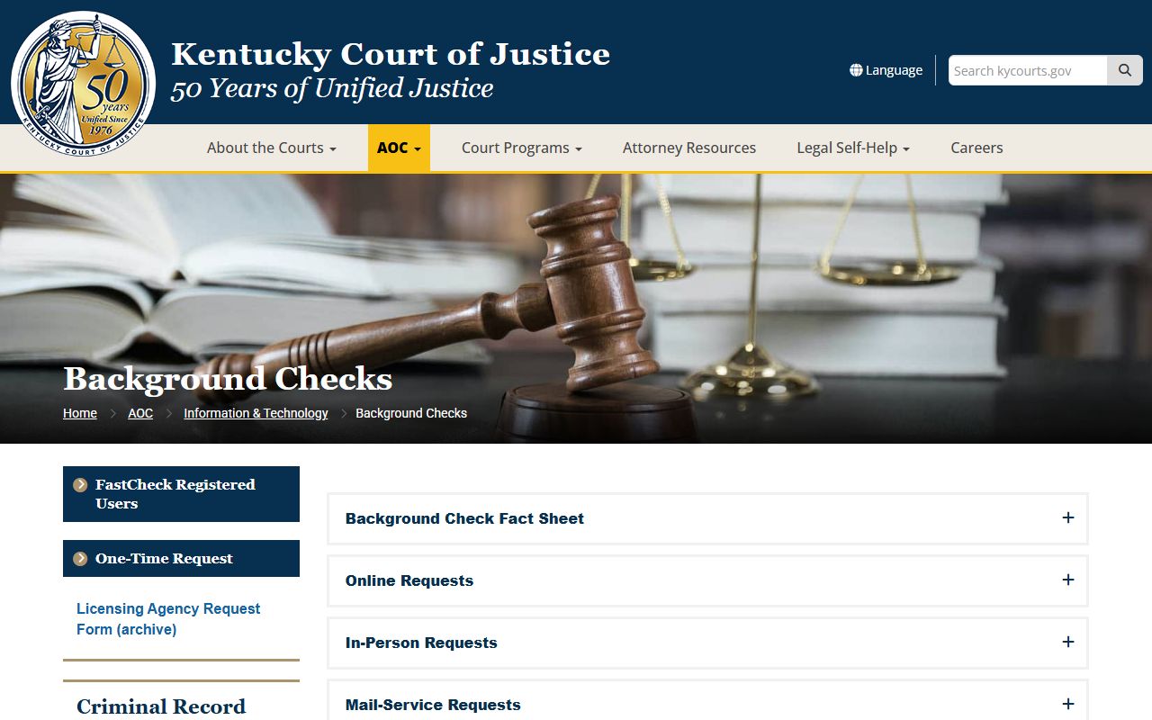 Metcalfe County court records AOC criminal record reports