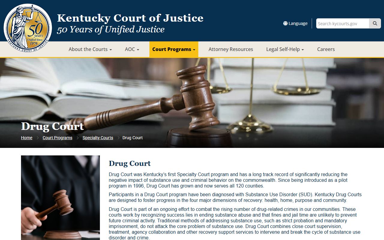 Metcalfe County criminal court records Kentucky Drug Court