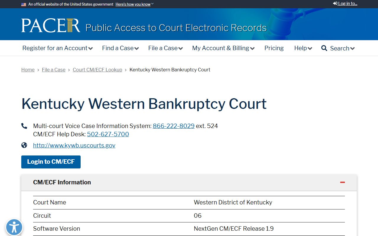 Metcalfe County Circuit Court records and PACER bankruptcy lookup