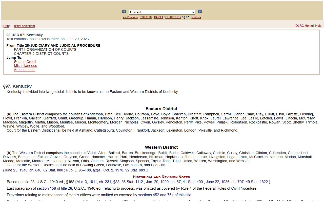 Metcalfe County Circuit Court records and Kentucky federal district statute