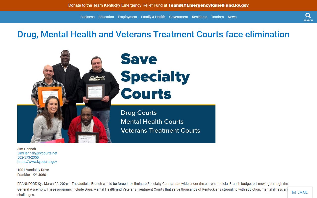 Metcalfe County court records specialty court funding source